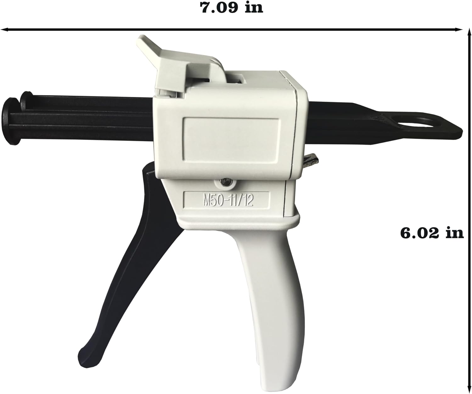 Dispenser Gun, 50ml Dispensing Gun Kit Impression Mixing Dispensing Dispenser AB Gun 1:1/1:2/10:1 or 55ML Single (50ML-1:1)
