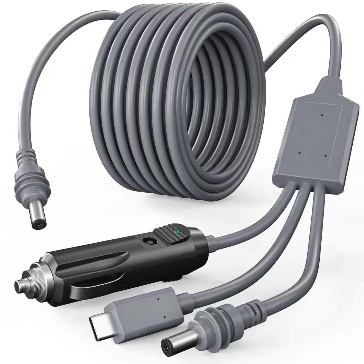 3 in 1 Starlink Mini Cable 10FT/ 3M, Starlink Mini Power Cable High-Speed USB C/Car Charger/DC to DC Replacement Waterproof Extension Cable Accessories