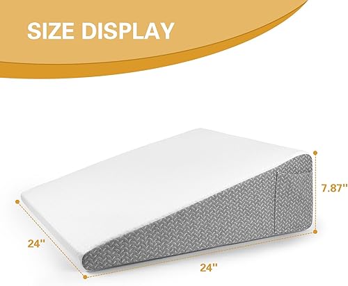 Miniatura 7 de Almohada de cuña de cama para dormir, almohada triangular de espuma viscoelástica para cabeza, espalda, soporte de rodilla, almohadas de elevación