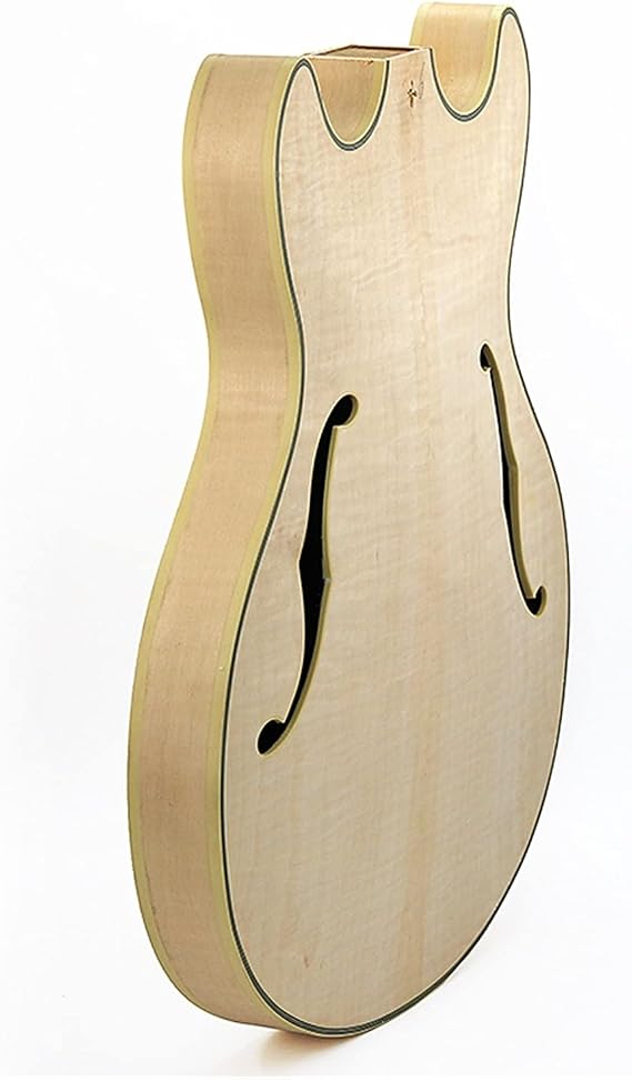 TSTS DIY Guitar Kits Guitar Body Flame Maple Top Maple Back And Side Plywood