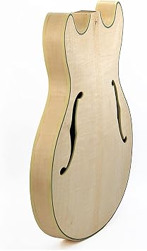 TSTS DIY Guitar Kits Guitar Body Flame Maple Top Maple Back And Side Plywood