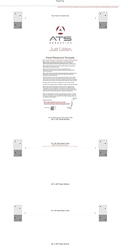 Miniatura 8 de ATS Acoustics Panel acústico absorbente de sonido 24" x 48" x 4" borde biselado (negro)