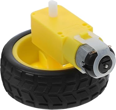 Small Rc Car Parts Kit with Mini Gearwheel Toy Motor and Plastic Iron Drive Wheels Motors for Robot and Car Chassis Featuring Stable Power Output and High Efficiency