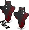 NICEDACK Mudguards Mountain Bike, 2 Pieces Mudguard Fit 20-29 Inch MTB Mudguard Front and Rear Compatible Bicycle Splash Guard