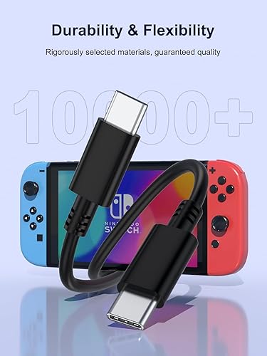 Miniatura 4 de Cargador rápido para Nintendo Switch, adaptador de corriente USB C tipo C compatible con Nintendo Switch Lite OLED Dock, 15V2.6A compatible con modo