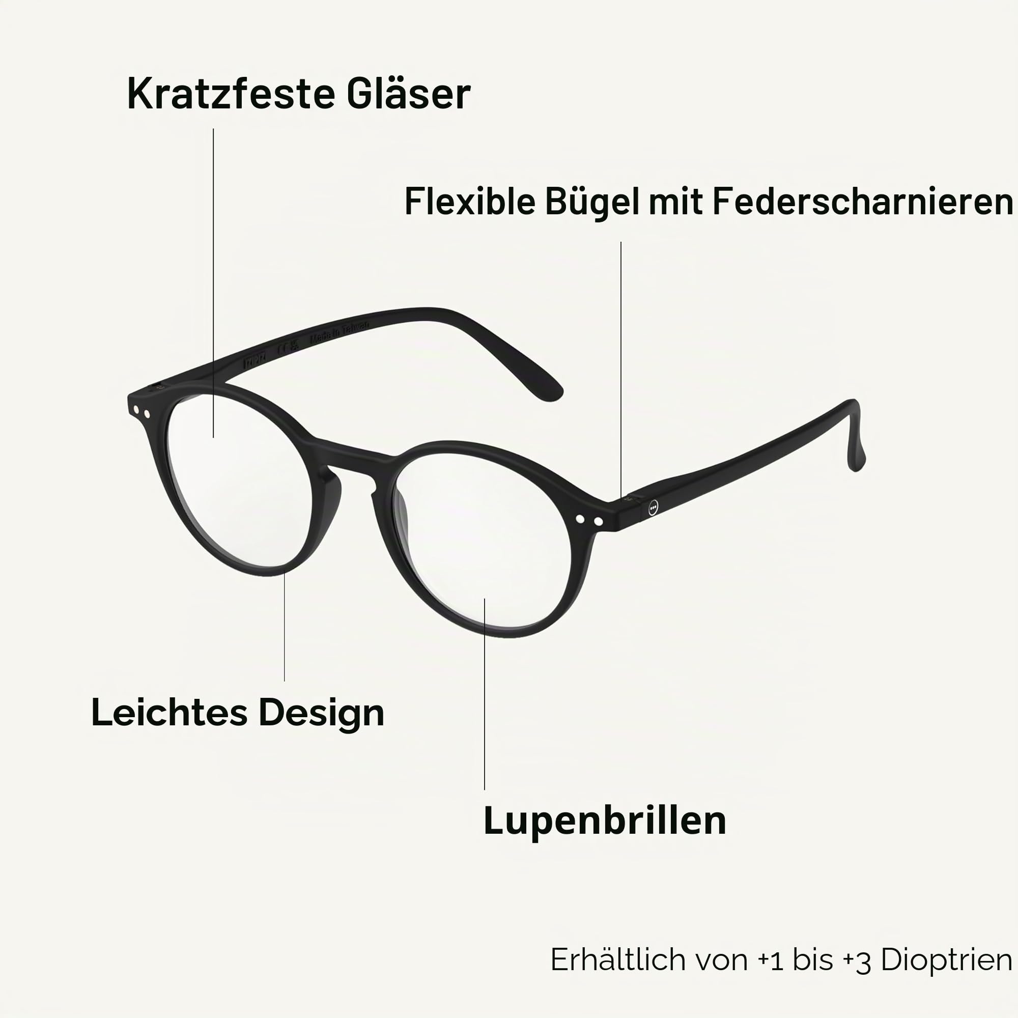 IZIPIZI Unisex Shape D Sonnenbrille (1er Pack)