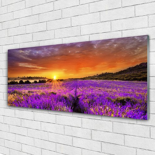 Impression sur verre acrylique 125x50cm Tulup - Tableau mural fleurs - 3