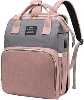 Diaper Bag Backpack,Baby Diaper Bag with Portable Diaper Pad