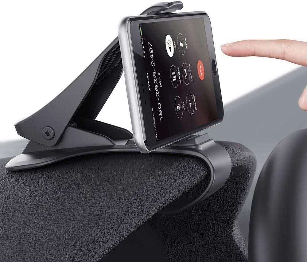 BePrincess Car Phone Holder Dashboard Cellphone Mount Mobile Clip Stand HUD Non-Slip Cell Phone Holder Design for Smart phone(3.0-6.5inch)