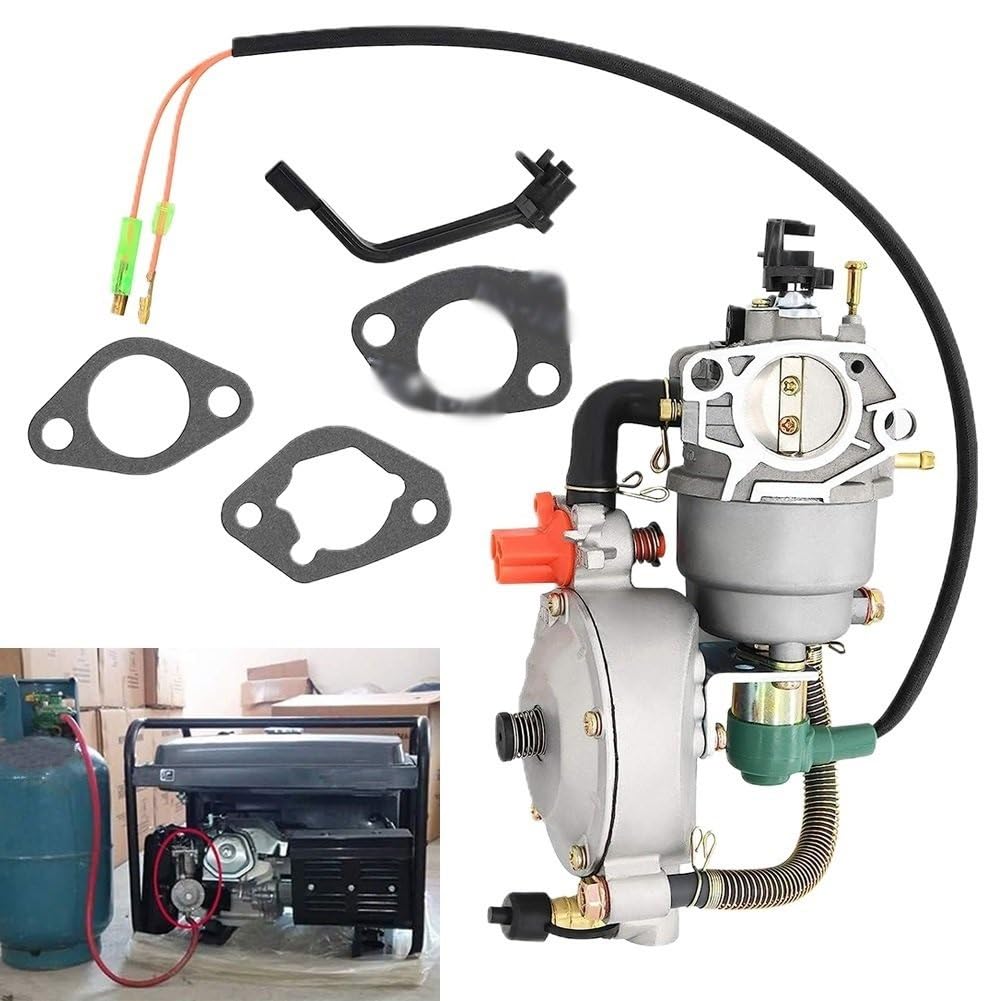 Carburador De Combustible Dual, Generador Gas Conversión De GLP para GX390 188F 4,5-5,5 KW, Piezas del Generador De Carburador De Combustible Dual Carburador Moto