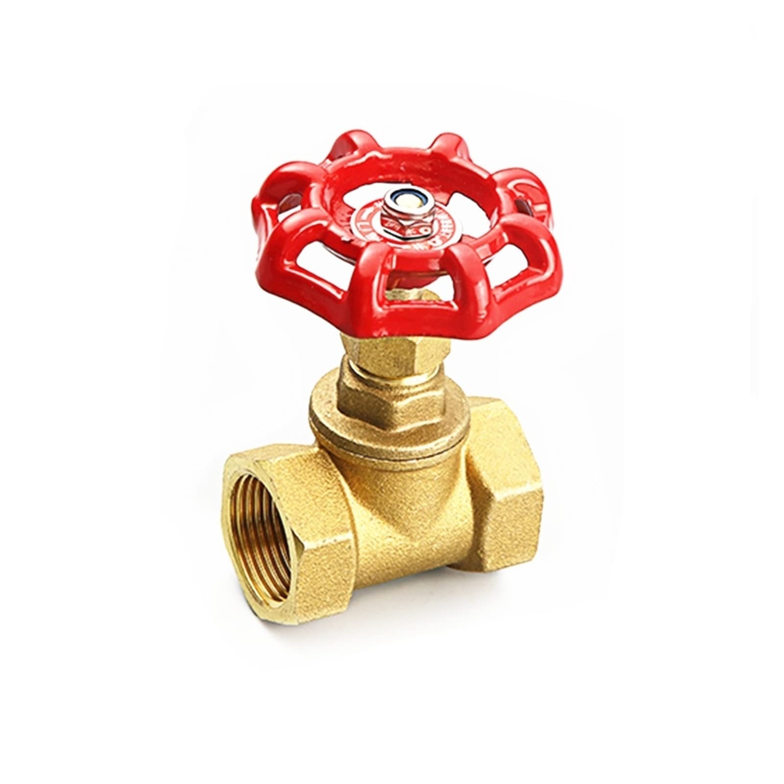 lindawang Lin Arresto della valvola del Globo di Rame 1/2 "3/4" 1 "1-1/4" Pt. Regolatore della valvola della Sfera della Palla di Ottone della Filettatura Femminile Going (Specification : DN20)
