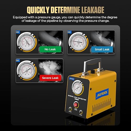 Miniatura 46 de AUTOOL Detector de plomo de la máquina de humo automotriz DC 12V EVAP Probador de diagnóstico de vacío con bomba de aire incorporada para sistema