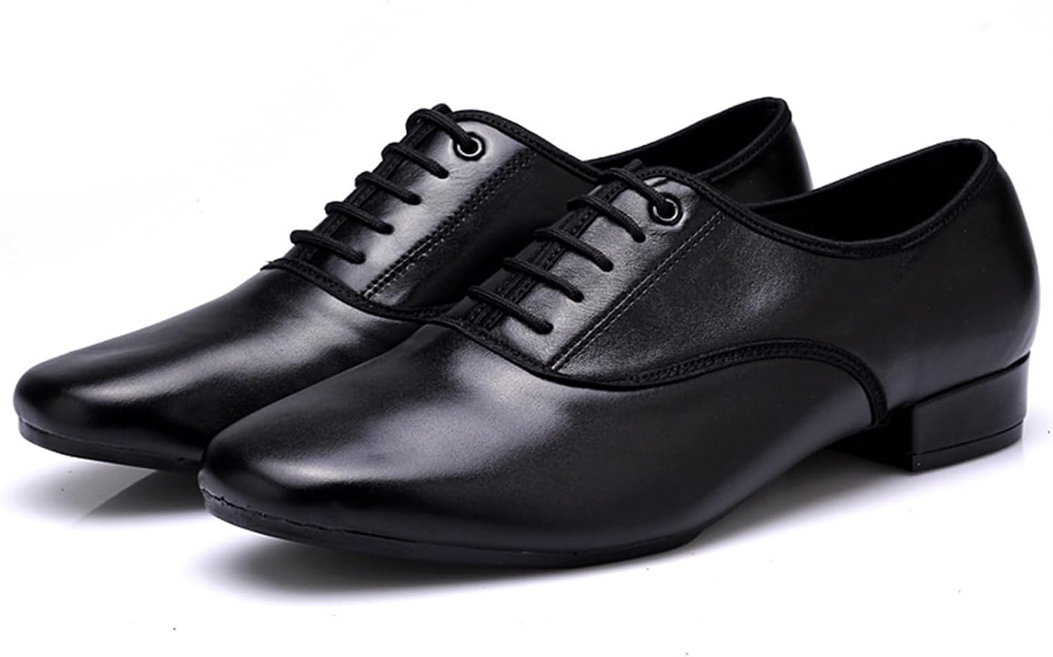 Mens Dance Shoes 3 Sole Styles to Choose from Leather Ballroom Standard Latin Shoes Tango Samba Jazz Modern Sneakers 2.5cm Heel