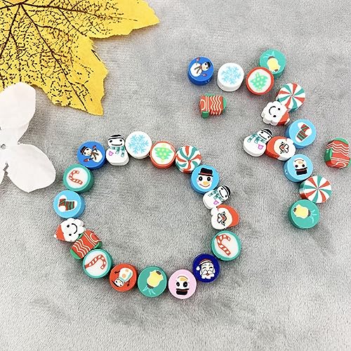 100-Pcs-Christmas-Handmade-Polymer-Clay-Beads-10mm-Polymer-Clay-Spacer-Beads-for-Women-Jewelry-Making-DIY-Charms-Bracelet-Necklace-Hair-Clip-Accessories-Handmade-Craft