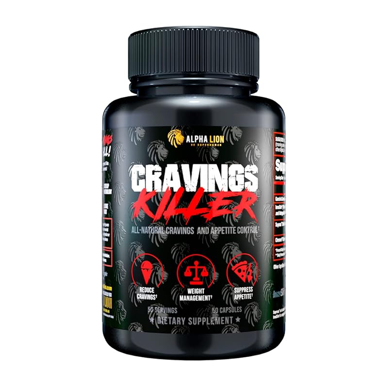 ALPHA LION Suplemento para Controle de Peso com extrato de açafrão, extrato de Garcinia cambogia e cromo, 50 cápsulas