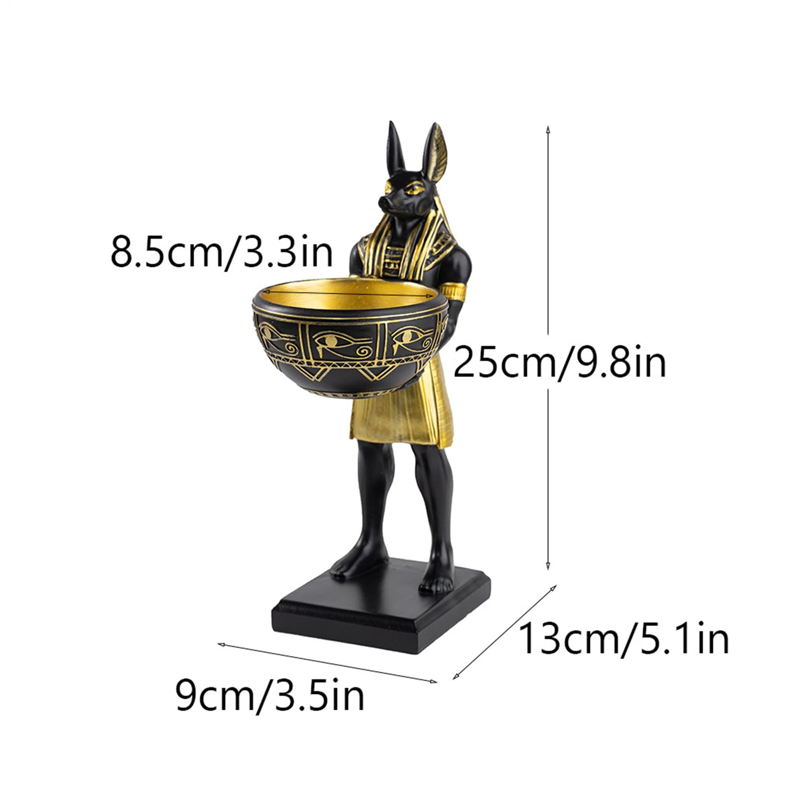 Generico Statue de chien figurines animaux décoratives debout avec