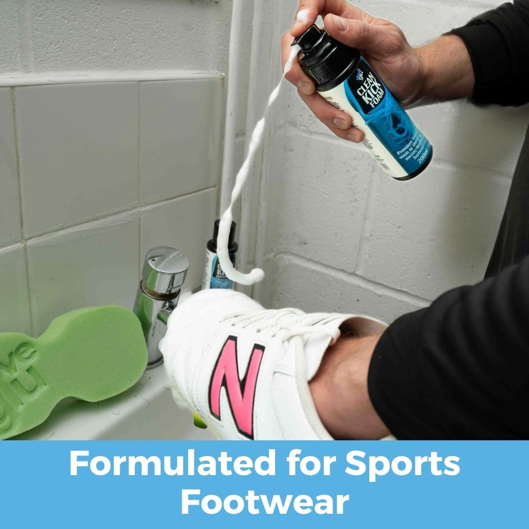 Glove Glu Clean Kick Schaumstoff-Fußschuh-Reiniger, 200 ml, hochwertige Schaumreinigung, professionelle Fußballschuhpflege