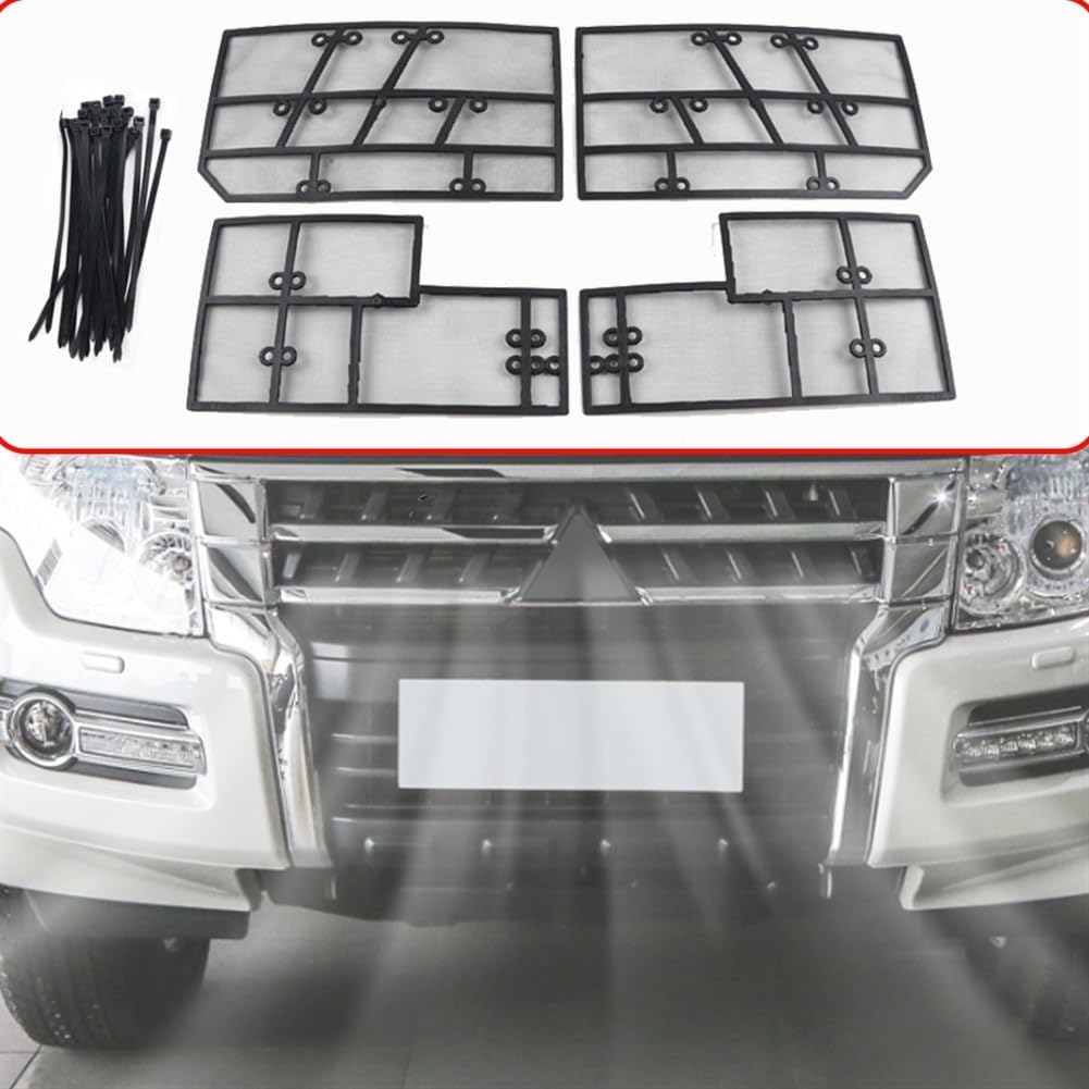 Dla Mitsubishi, dla Pajero V93 V97 z przodu samochodu siatka na owady ochronna pokrywa 2012~2018 akcesoria
