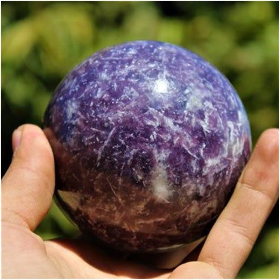 1pc 7-8cm Purple Lepidolite Spheres - Crystal Stone Ornaments