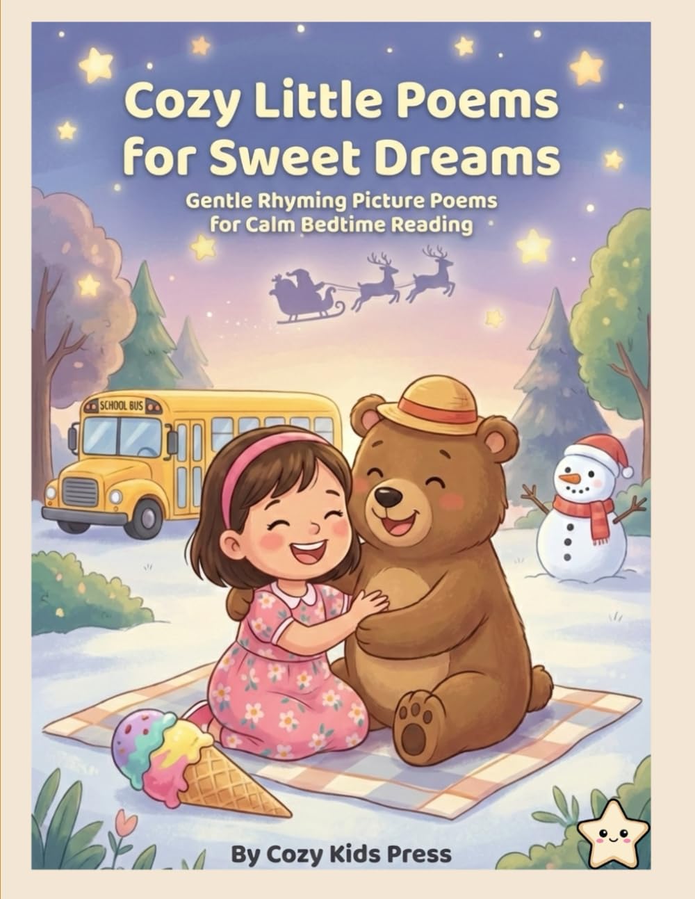 Cozy Little Poems for Sweet Dreams: Gentle Rhyming Picture Poems About Buses, Ice Cream, Stars, Snowmen, and Santa