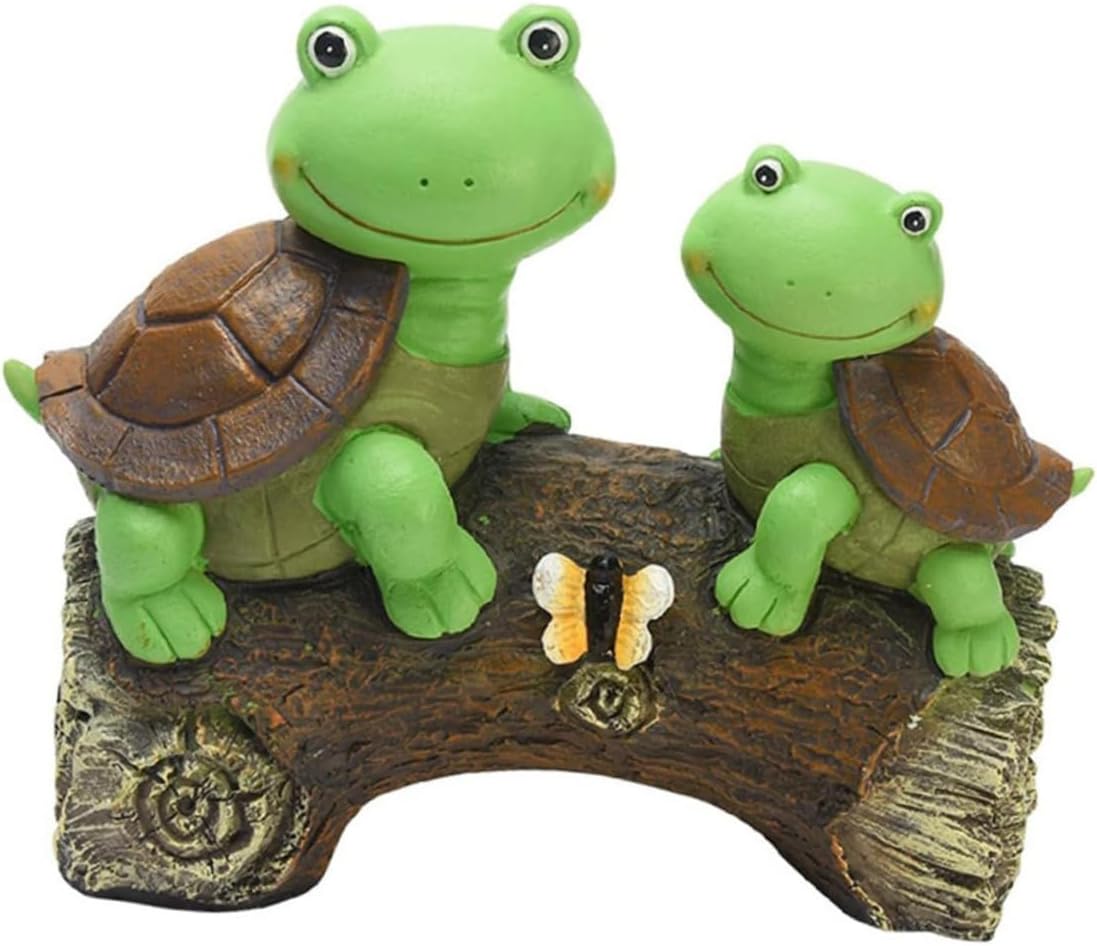 GANAZONO Outdoor Solar Lamp Garden Decor Turtle Figurine Solar Light for Garden Lighted Turtle