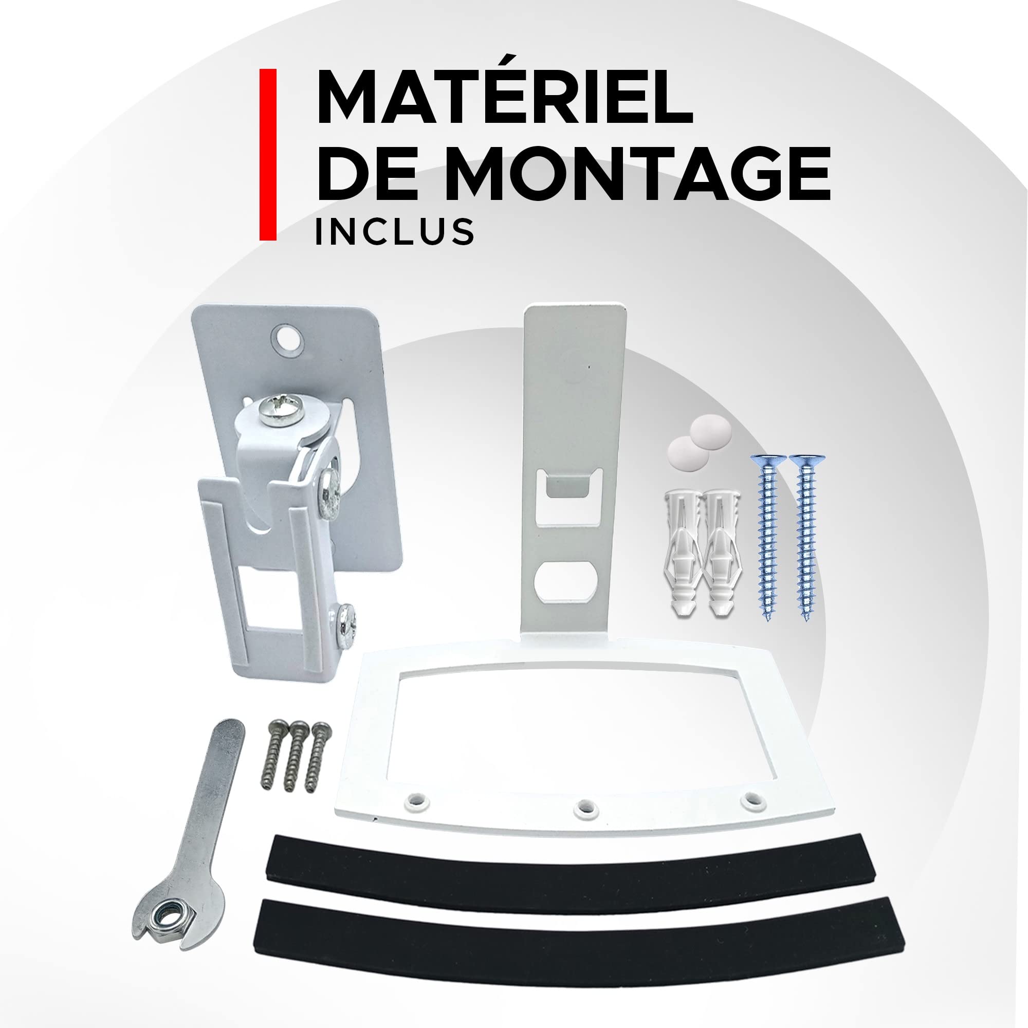Product Image Soundtouch 10 Fixation Murale pour Bose Sound Touch 10, Blanc, Kit Complet Fourni avec Tous Les Accessoires de Montage, Designé au Royaume-Uni par Soundbass (Blanc)