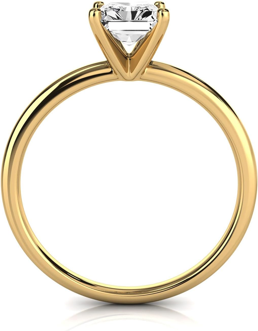 1-3 CT Moissanite Statement Engagement Ring for Women Solitaire Anniversary Ring Promise Gifts 925 Sterling Silver, 10K/14K/18K Solid Gold