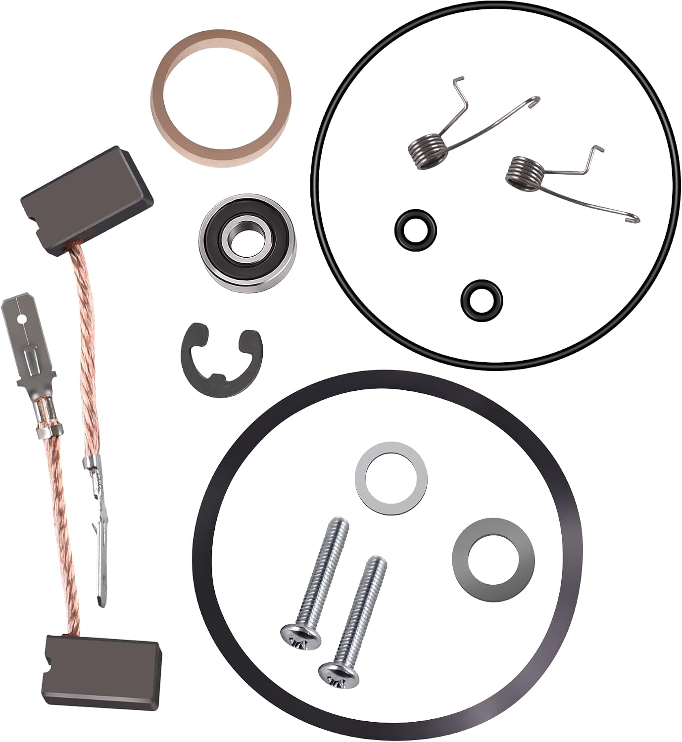 Brush & Seal Lower Unit Rebuild Kit,1Set | Fit for Minn Kota 3-5/8" 3.625 Inch Trolling Motor,Fit 12V & 24V Electric Boat Motor Systems,Seawater resistant sealing kit