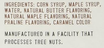 Maple Praline Syrup, Contains SUGAR, 12 oz Bottle