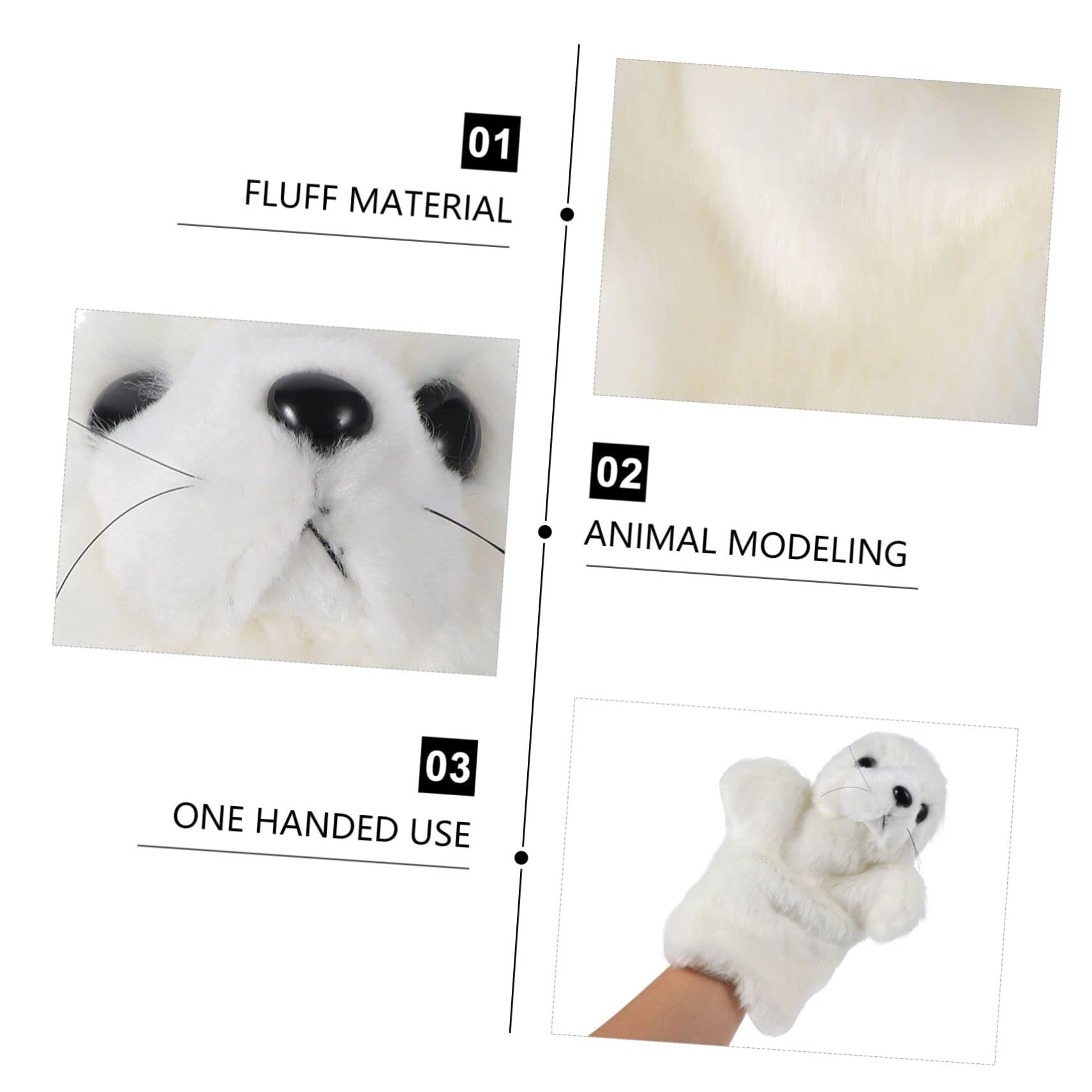 Abaodam 6piezas Títeres De Mano De Animales para Bebés De Delfín y León Marino Muñecos De Peluche Adorables para Interacción y Cuentacuentos para Desarrollo Creativo y Relaciones
