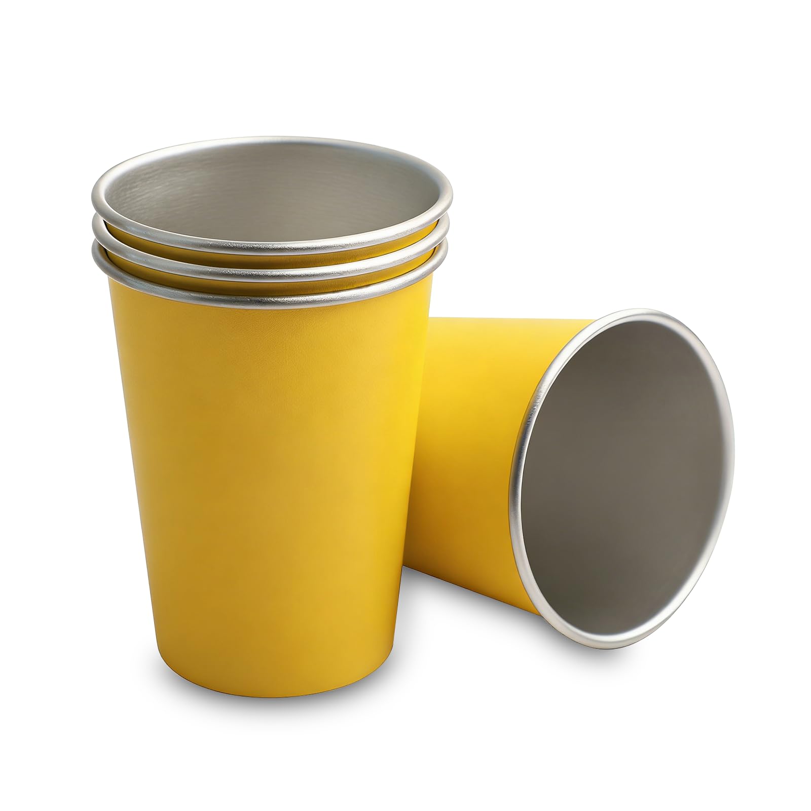 LAIJIANG Stainless Steel Cups for Kids 350ml Metal Drinking Cup Camping Cups Pint Cups Travel Tumblers for Boys And Girls Reusable