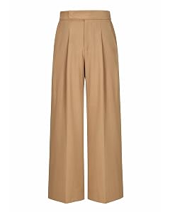 Arach Cloz 2025 Womens Wrinkle Free Wide Leg Dress Pants Pleated Loose Palazzo Pants Business Casual Outfits Ankle