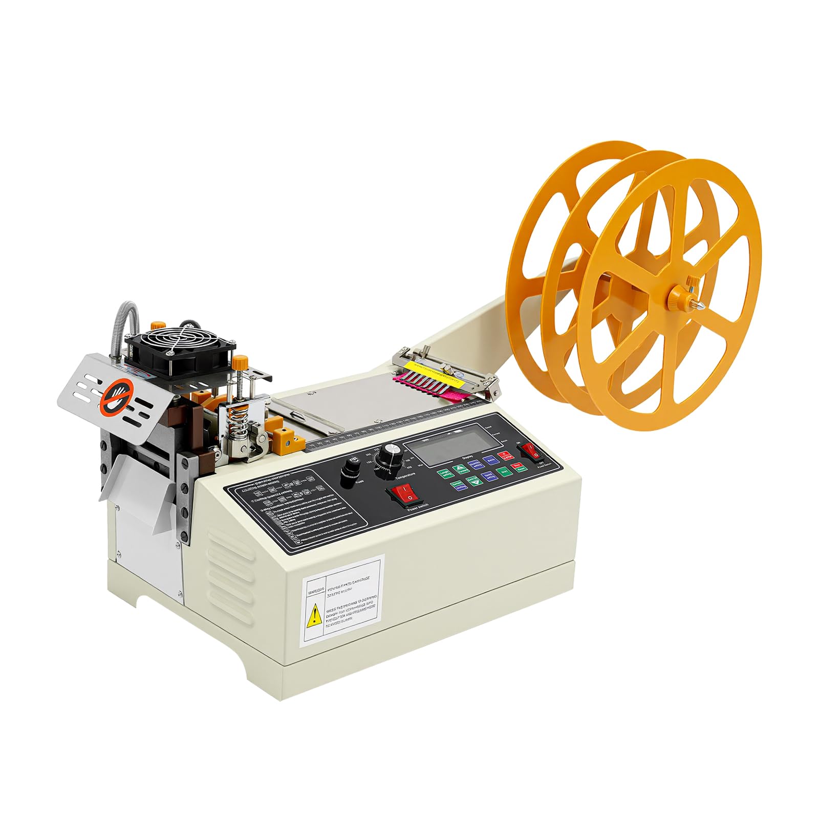 Macchina da taglio a nastro, taglio industriale automatico, acciaio inossidabile, 400 W, taglio caldo/freddo, per officina, fabbrica, artigianato, lcd, precisione 0,1 mm, larghezza 98 mm