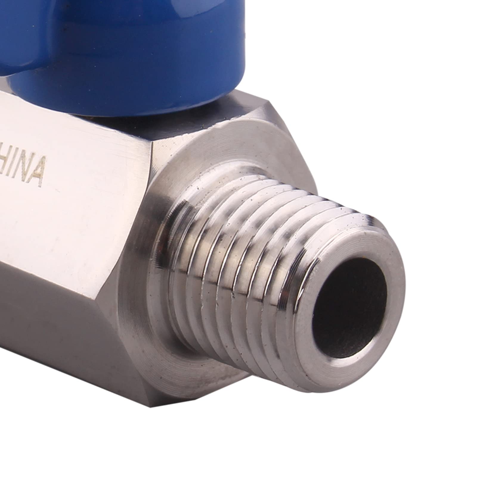 Paquete De 10 Válvulas De Bola Mini 1/4 NPT | Macho-hembra, Latón Cromado | Hasta 450 Psi