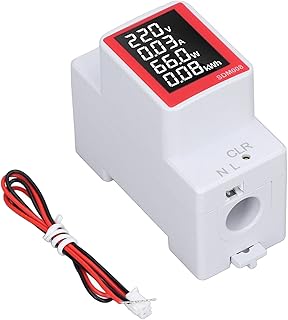 AC Digital Display Meter Rail Type Power Voltmeter with LCD Screen Display
