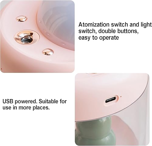 Miniatura 5 de Humidificador ultra silencioso para bebé de 25 db, mini humidificadores USB de niebla fría para automóvil, sala de oficina, dormitorio, etc., 2