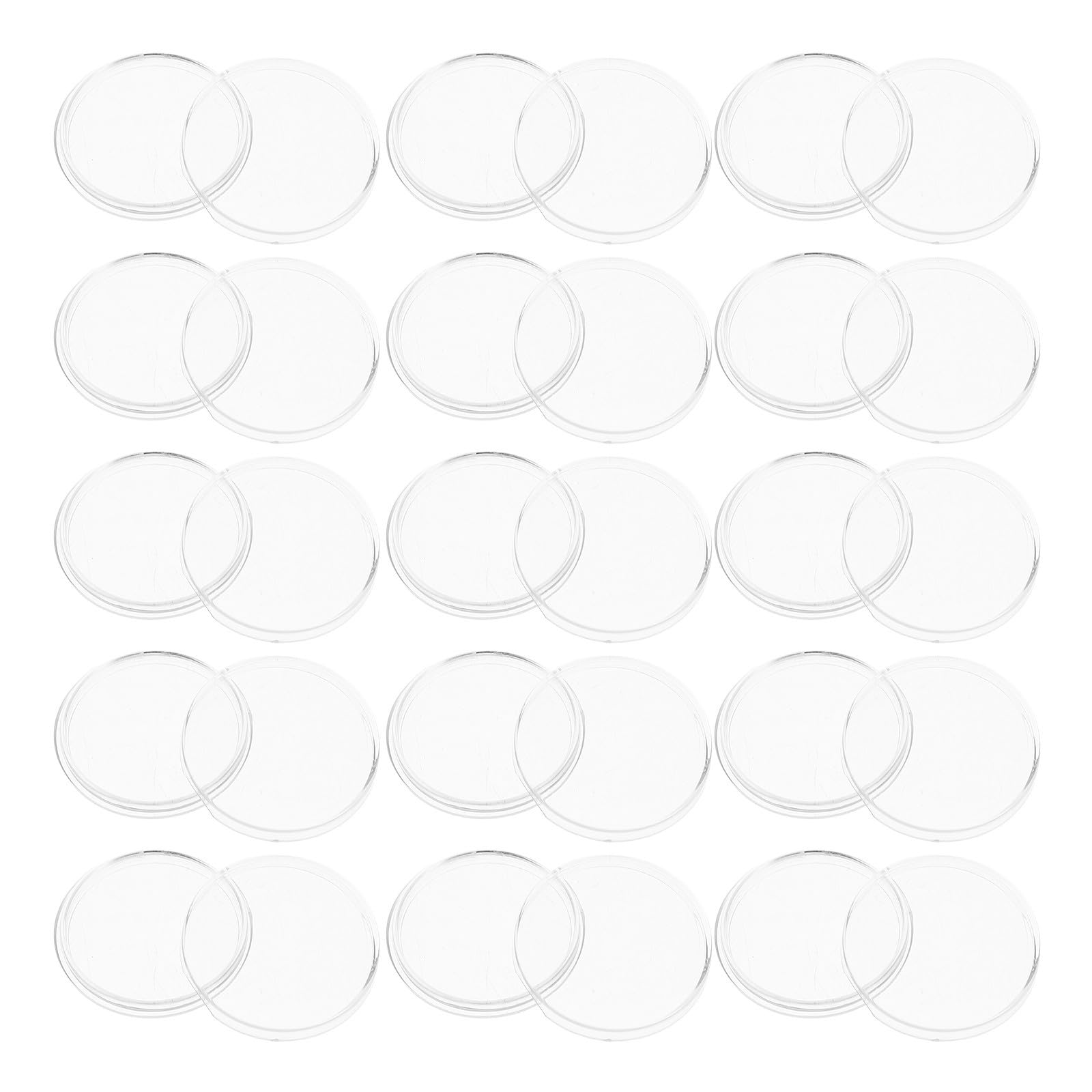 Contenedor de monedas redondo y transparente para almacenamiento seguro contra humedad