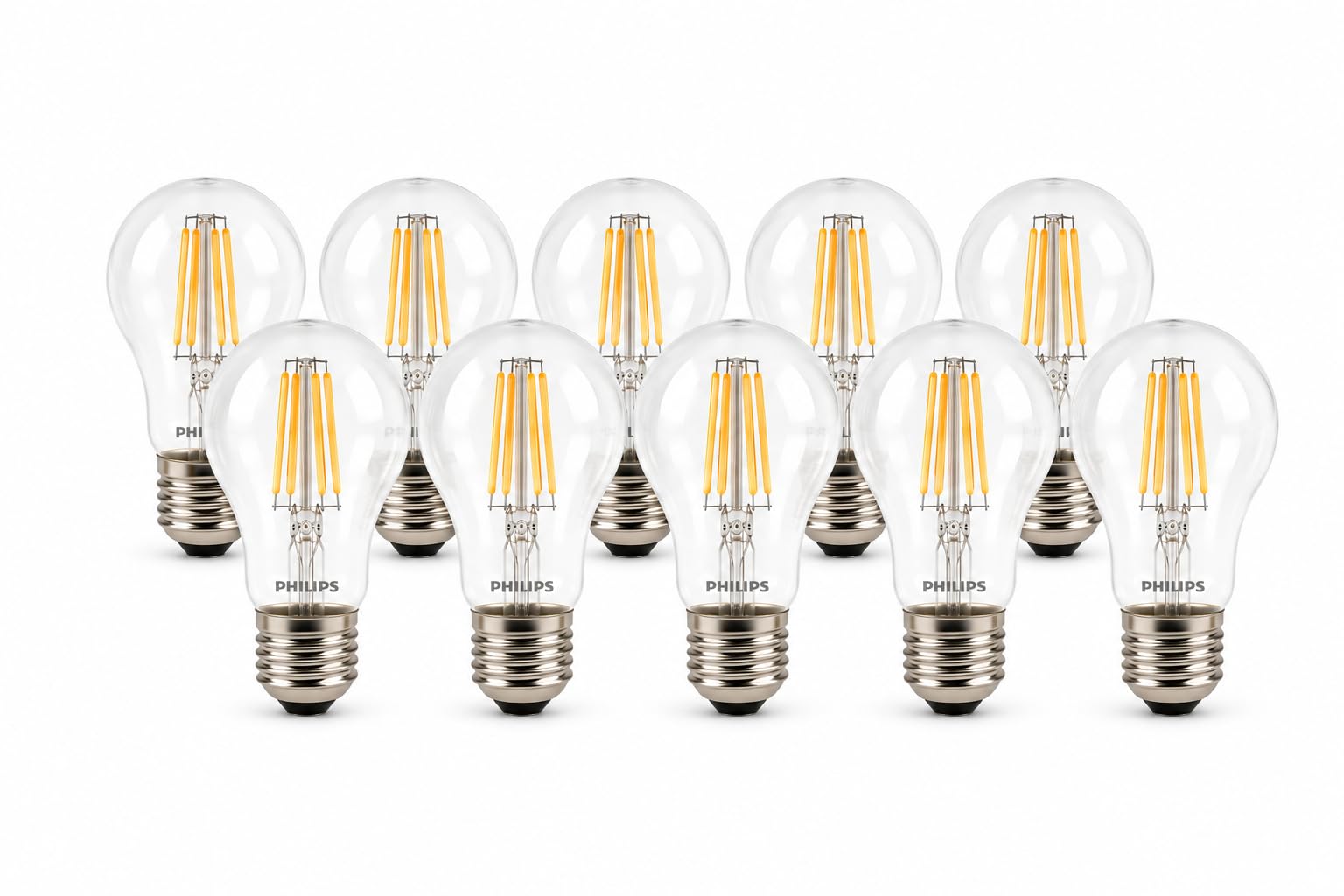 Philips LED-Lampe, Warmweiß, 5,9 W, A60, E27, 60-W-Ersatz, 220-240 V