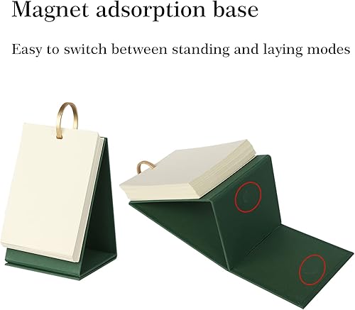 Miniatura 2 de Pequeñas tarjetas flash en blanco, tarjetas de índice, tarjetas de notas perforadas con anillos de carpeta, papel kraft de pie, tarjetas de estudio