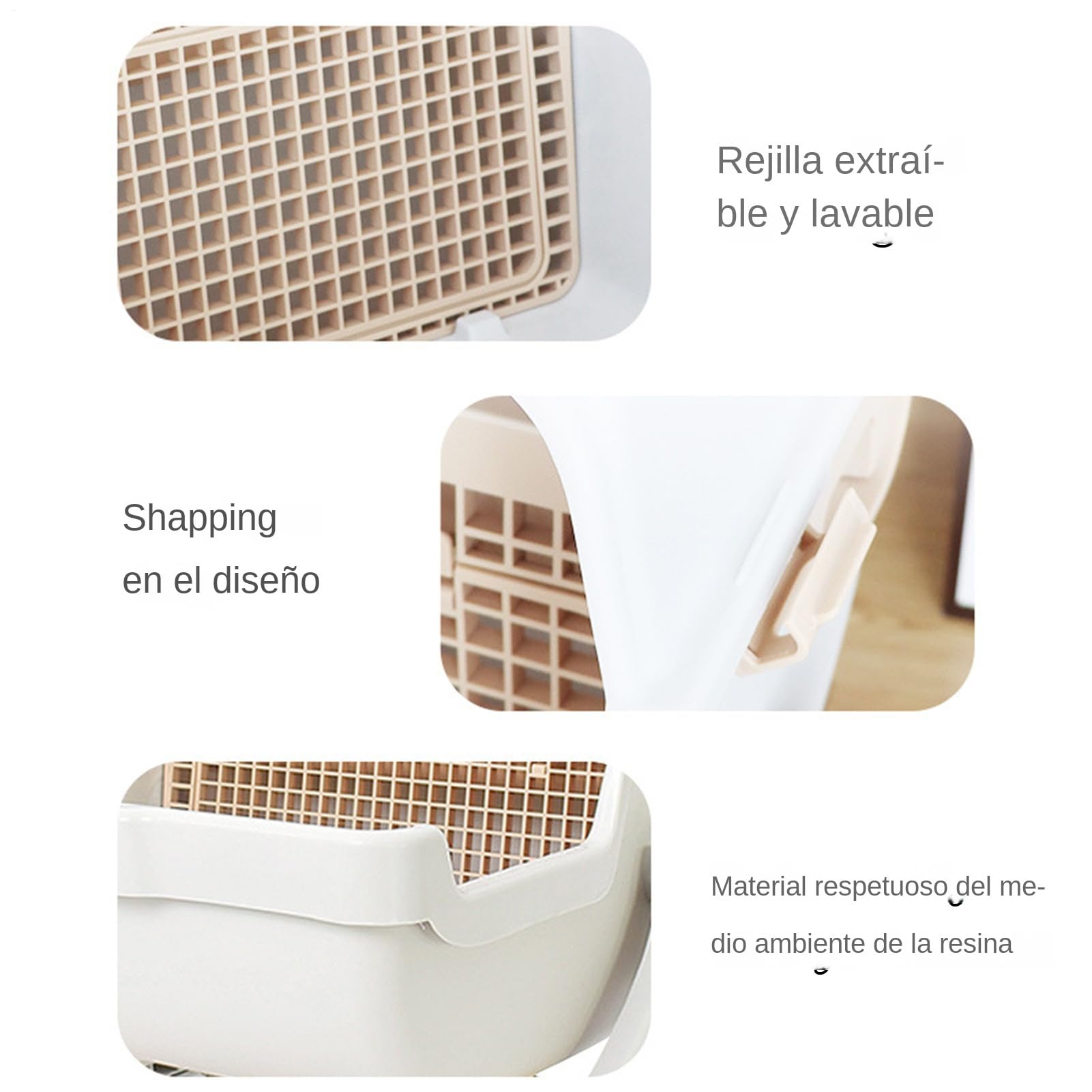 Arenero Inteligente para Gatos Más Y Resistente | Limpieza Automática del Arenero para en interiores, exteriores, viajes, apartamentos, rincones, armarios y