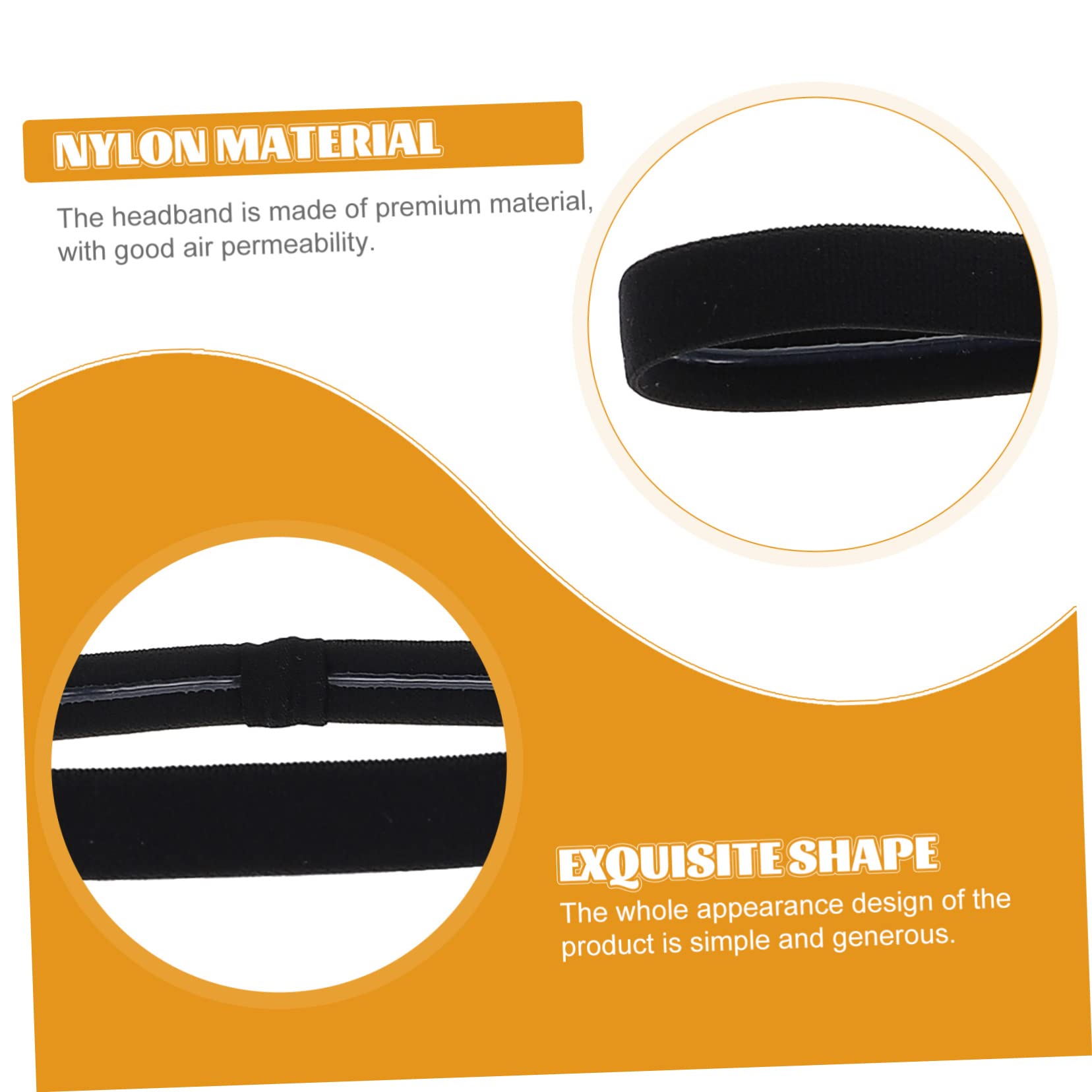 HANABASS fascia sportiva da uomo fasce per da uomo ia da calcio da ia atletica e antisudore per ia da elastica ia per nylon
