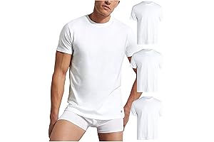 Superior Men's White Crewneck Undershirts: Comfort, Quality, and Style All in One