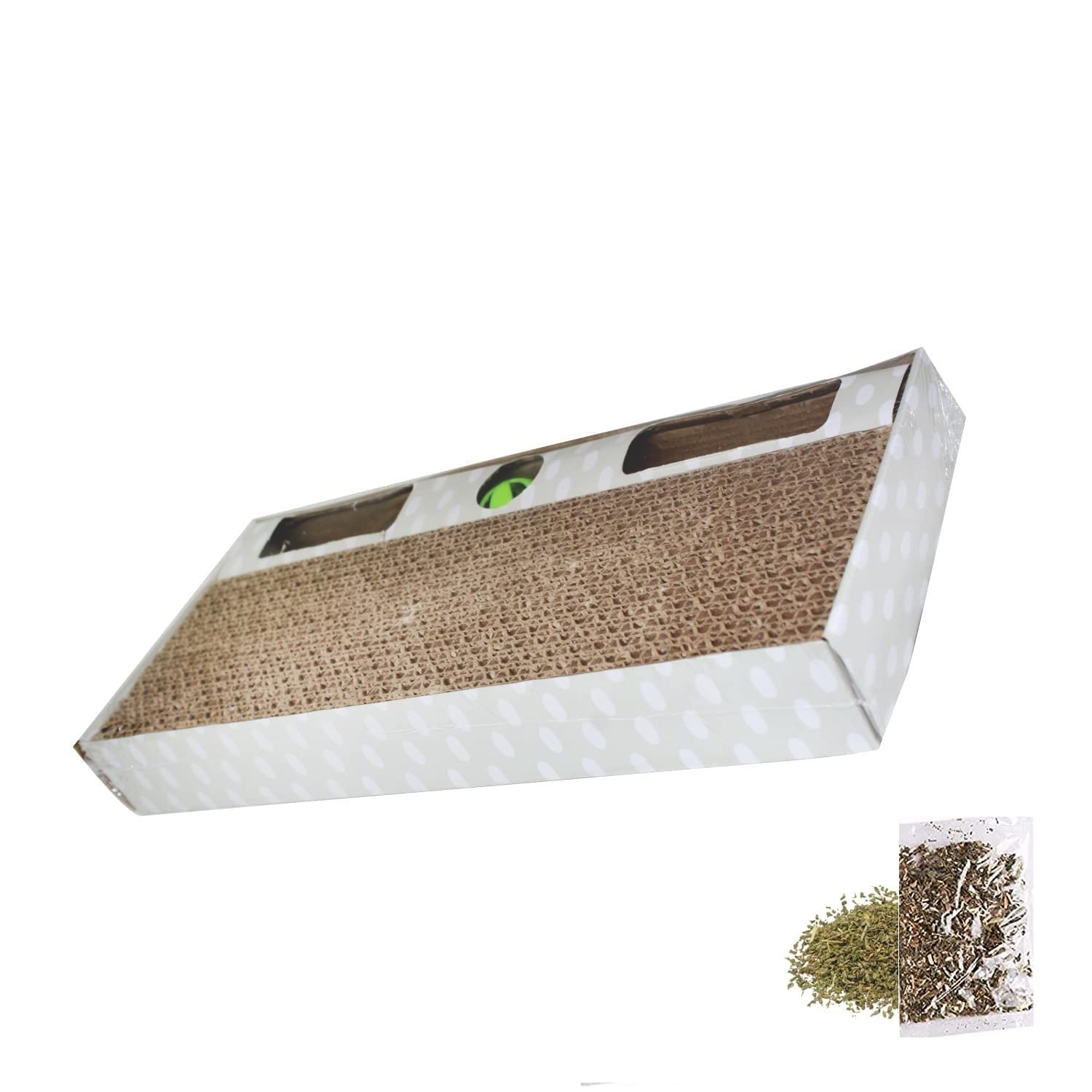 Emily Pets Cat Playing Scratch Pad Board with Ball for Cats & Kittens with 10ml Free Catnip Offer (B0BZHMXJ71) Amazon Price History, Amazon Price Tracker