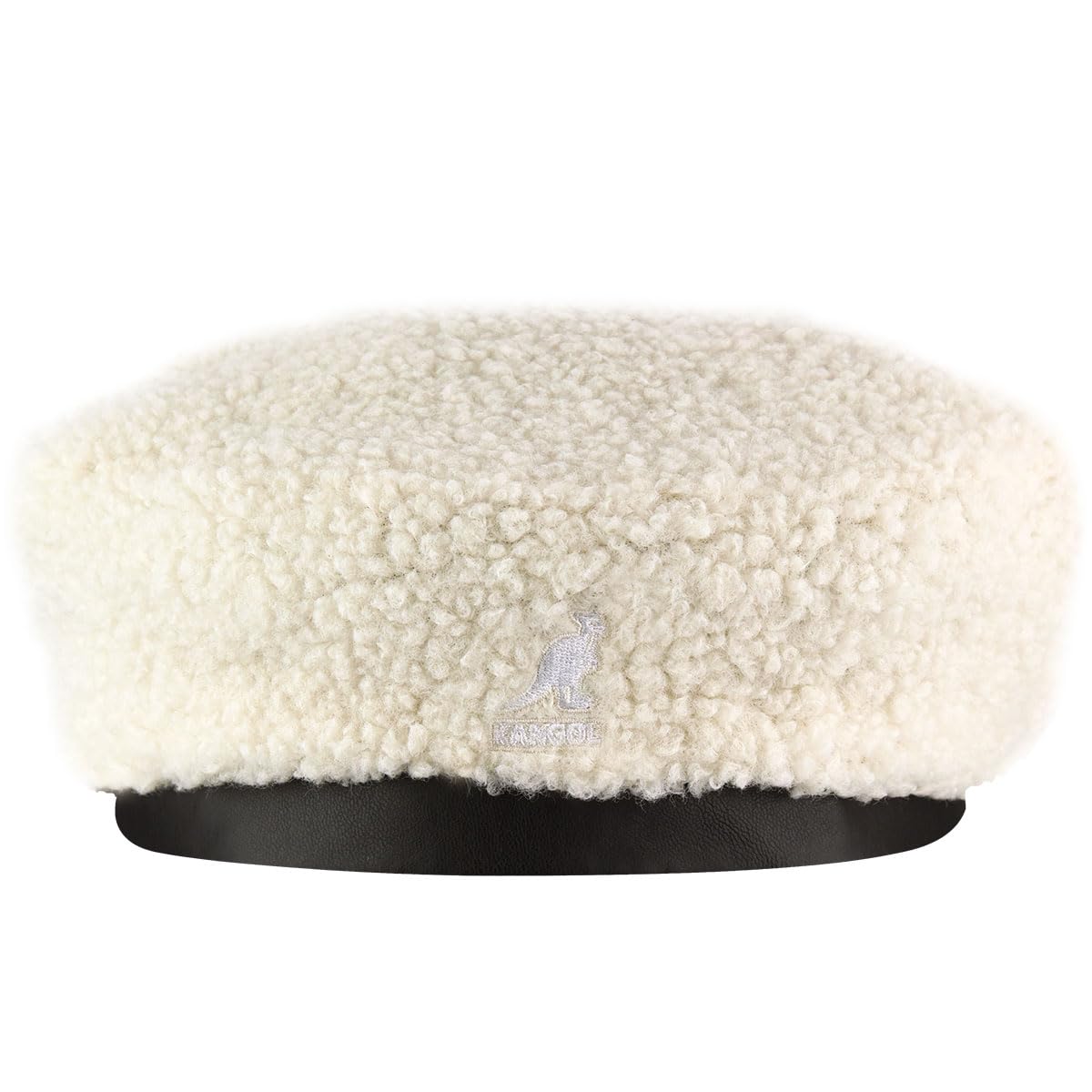 Kangol Nylon Plush Reversible Beret - Off White/Oil Green/L/XL