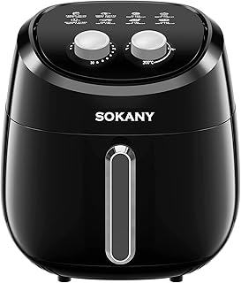 Air Fryer Oven, 4.0 L / 1500W Oven with Touch Control Panel, 6 Cooking Presets for Roast, Reheat, Bake, Auto Shut Off,Nonstick Basket,Timer Selection And Fully Adjustable Temperature Control