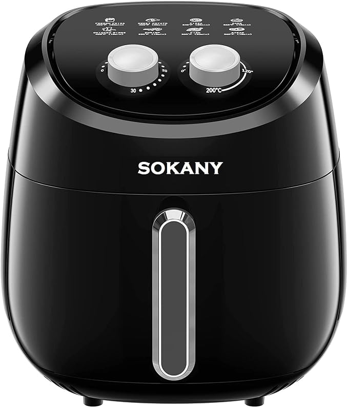 Air Fryer Oven, 4.0 L / 1500W Oven with Touch Control Panel, 6 Cooking Presets for Roast, Reheat, Bake, Auto Shut Off,Nonstick Basket,Timer Selection And Fully Adjustable Temperature Control