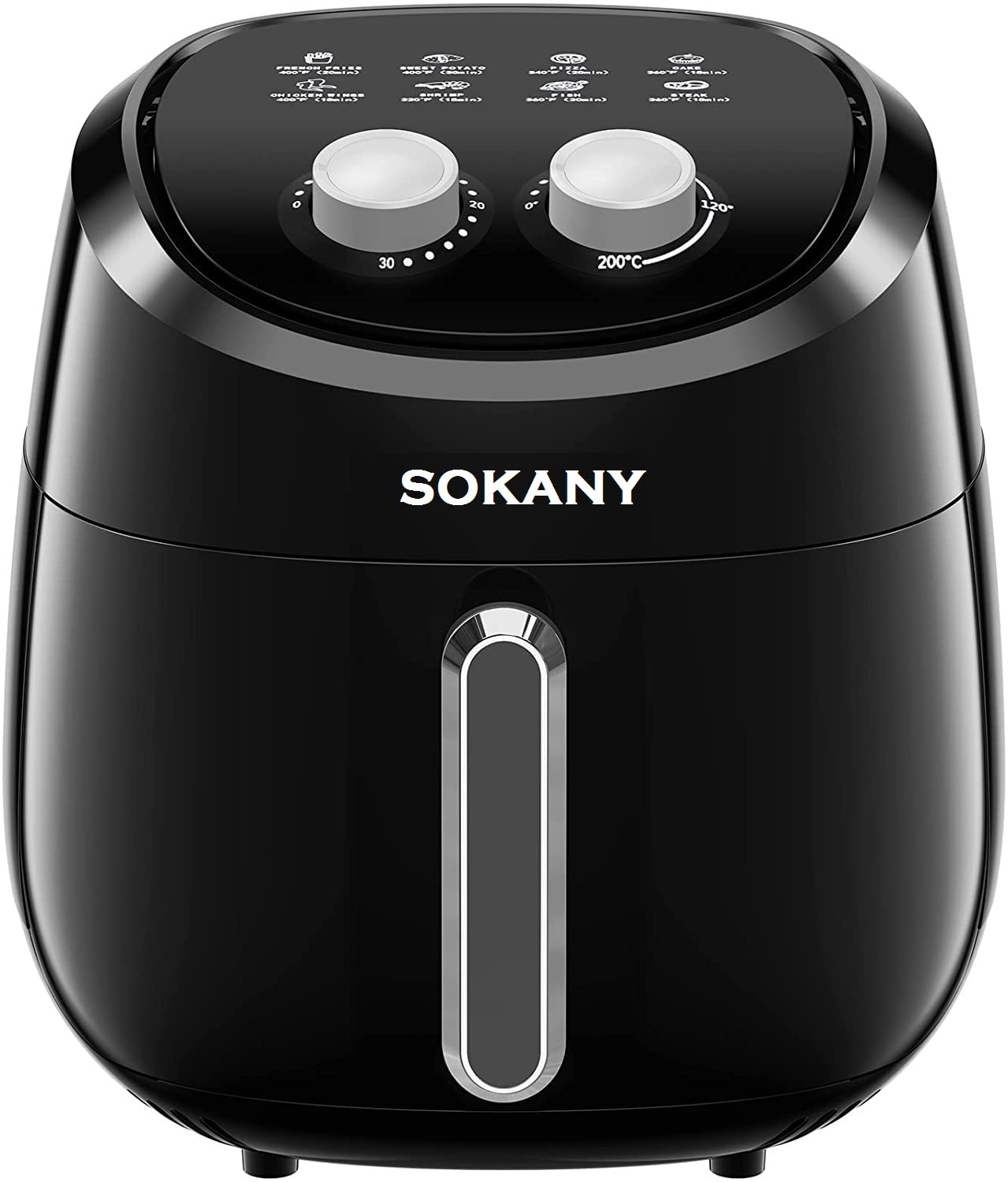 Air Fryer Oven, 4.0 L / 1500W Oven with Touch Control Panel, 6 Cooking Presets for Roast, Reheat, Bake, Auto Shut Off,Nonstick Basket,Timer Selection And Fully Adjustable Temperature Control-image-2