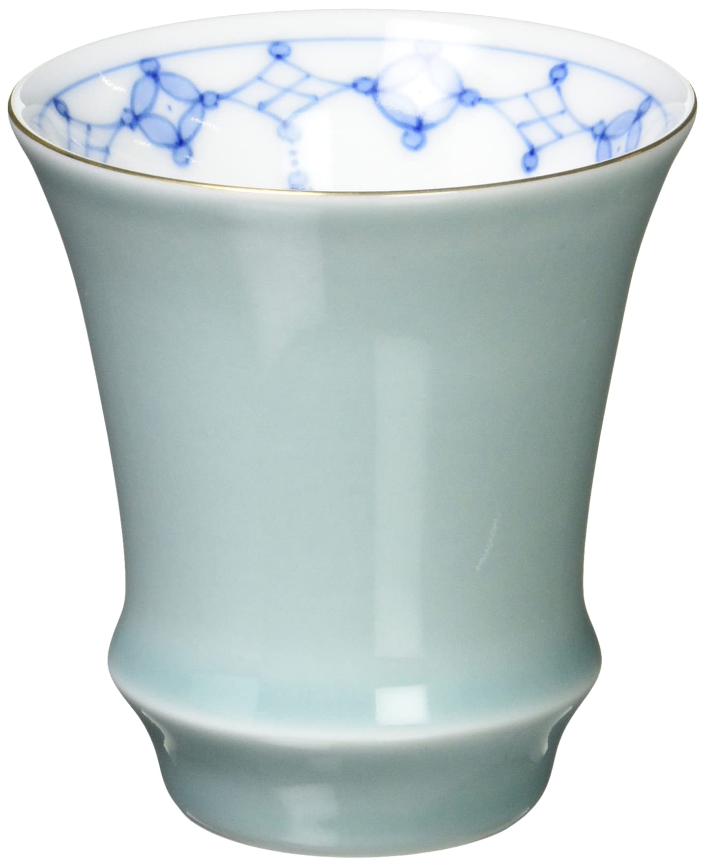 Amazon.co.jp: 有田焼 「SAKE GLASS」 ぐい呑 盃 おちょこ 青磁瓔珞 