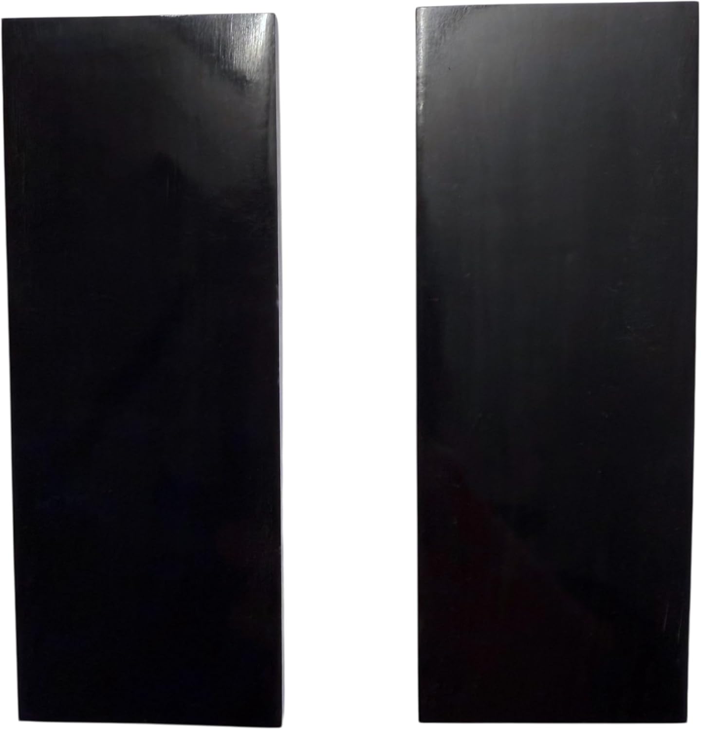 Malayan Products Black Buffalo Horn Scales Large, Wide Knifemaking Slabs, 5in by 2in by 0.25in Natural Crafting Material Knife handle Blanks, DIY Grip Material Unique Resource (5"x2"x0.25")
