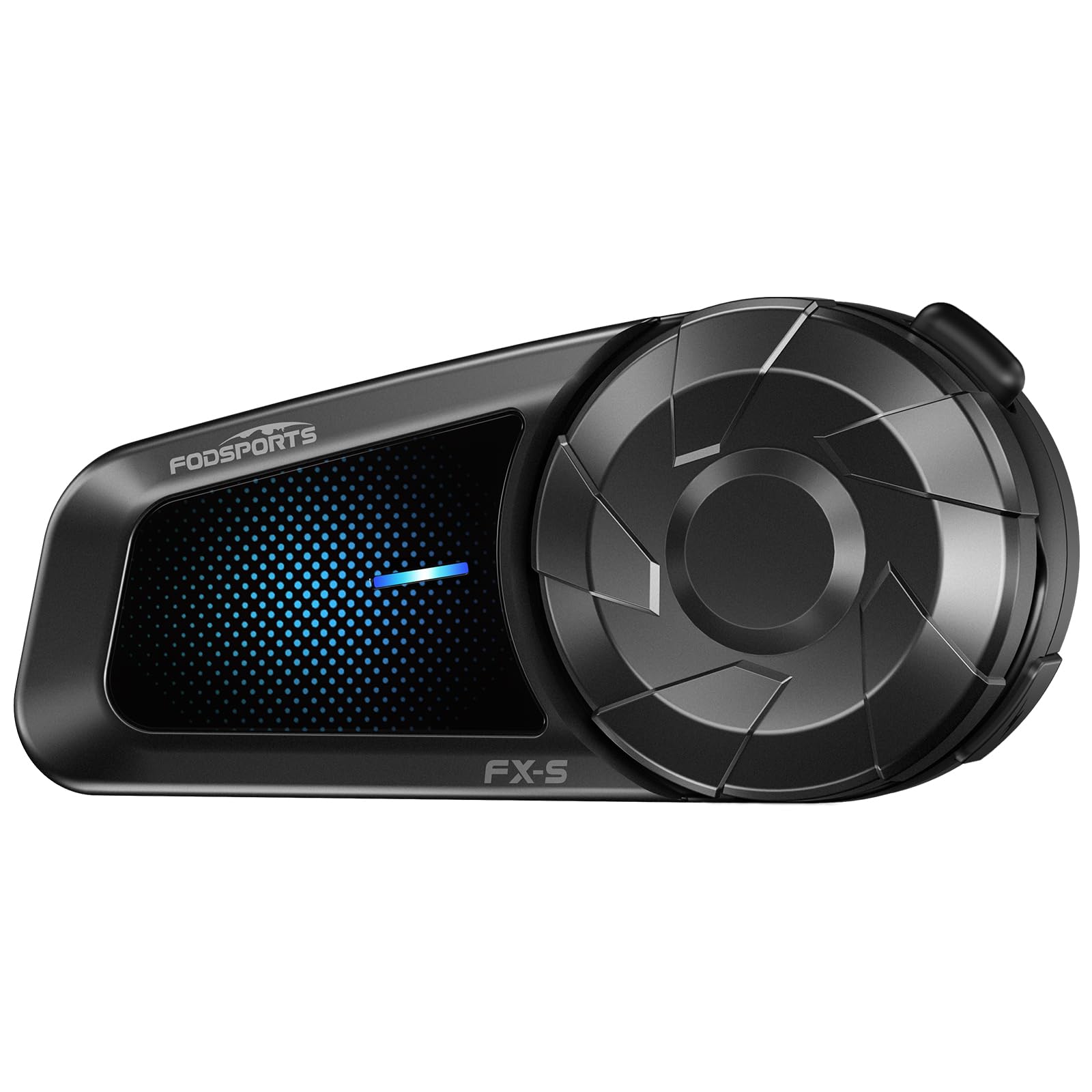 Fodsports FX-S Intercom Moto Bluetooth 5.4, Système de Communication, 2 Voies Interphone Moto avec Étanche IP67, Appairage Universel, Mains Libres, Connexion à 2 Smartphones